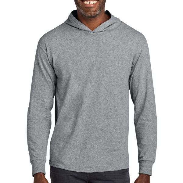 Classics Unisex Cotton Long Sleeve Hooded T Shirt Thumbnail