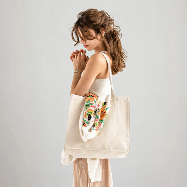 Large Square Canvas Tote Thumbnail