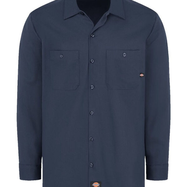Men's Tall Industrial Cotton Long Sleeve Work Shirt Thumbnail