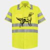 Men's High Visibility Safety Short Sleeve Work Shirt Thumbnail