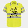 Men's High Visibility Safety Short Sleeve Work Shirt Thumbnail