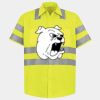 Men's High Visibility Safety Short Sleeve Work Shirt Thumbnail