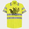 Men's High Visibility Safety Short Sleeve Work Shirt Thumbnail