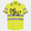 Men's High Visibility Safety Short Sleeve Work Shirt Thumbnail