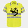 Men's High Visibility Safety Short Sleeve Work Shirt Thumbnail