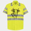 Men's High Visibility Safety Short Sleeve Work Shirt Thumbnail
