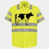 Men's High Visibility Safety Short Sleeve Work Shirt Thumbnail