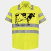 Men's High Visibility Safety Short Sleeve Work Shirt Thumbnail