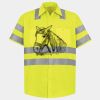 Men's High Visibility Safety Short Sleeve Work Shirt Thumbnail