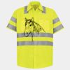 Men's High Visibility Safety Short Sleeve Work Shirt Thumbnail