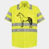 Men's High Visibility Safety Short Sleeve Work Shirt Thumbnail