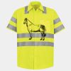Men's High Visibility Safety Short Sleeve Work Shirt Thumbnail