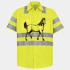 Men's High Visibility Safety Short Sleeve Work Shirt Thumbnail