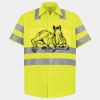 Men's High Visibility Safety Short Sleeve Work Shirt Thumbnail