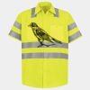 Men's High Visibility Safety Short Sleeve Work Shirt Thumbnail