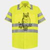 Men's High Visibility Safety Short Sleeve Work Shirt Thumbnail