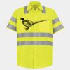 Men's High Visibility Safety Short Sleeve Work Shirt Thumbnail