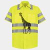 Men's High Visibility Safety Short Sleeve Work Shirt Thumbnail