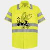 Men's High Visibility Safety Short Sleeve Work Shirt Thumbnail