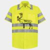 Men's High Visibility Safety Short Sleeve Work Shirt Thumbnail