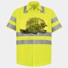 Men's High Visibility Safety Short Sleeve Work Shirt Thumbnail