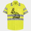 Men's High Visibility Safety Short Sleeve Work Shirt Thumbnail
