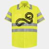 Men's High Visibility Safety Short Sleeve Work Shirt Thumbnail