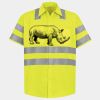 Men's High Visibility Safety Short Sleeve Work Shirt Thumbnail