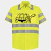 Men's High Visibility Safety Short Sleeve Work Shirt Thumbnail