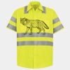 Men's High Visibility Safety Short Sleeve Work Shirt Thumbnail