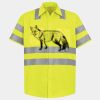 Men's High Visibility Safety Short Sleeve Work Shirt Thumbnail