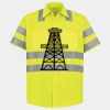 Men's High Visibility Safety Short Sleeve Work Shirt Thumbnail