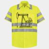 Men's High Visibility Safety Short Sleeve Work Shirt Thumbnail