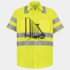 Men's High Visibility Safety Short Sleeve Work Shirt Thumbnail