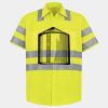 Men's High Visibility Safety Short Sleeve Work Shirt Thumbnail