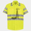 Men's High Visibility Safety Short Sleeve Work Shirt Thumbnail
