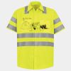 Men's High Visibility Safety Short Sleeve Work Shirt Thumbnail