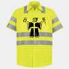 Men's High Visibility Safety Short Sleeve Work Shirt Thumbnail