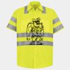Men's High Visibility Safety Short Sleeve Work Shirt Thumbnail