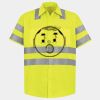 Men's High Visibility Safety Short Sleeve Work Shirt Thumbnail