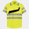 Men's High Visibility Safety Short Sleeve Work Shirt Thumbnail