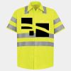 Men's High Visibility Safety Short Sleeve Work Shirt Thumbnail