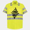 Men's High Visibility Safety Short Sleeve Work Shirt Thumbnail