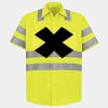 Men's High Visibility Safety Short Sleeve Work Shirt Thumbnail