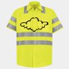 Men's High Visibility Safety Short Sleeve Work Shirt Thumbnail