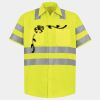 Men's High Visibility Safety Short Sleeve Work Shirt Thumbnail
