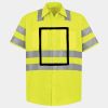 Men's High Visibility Safety Short Sleeve Work Shirt Thumbnail