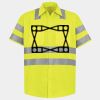 Men's High Visibility Safety Short Sleeve Work Shirt Thumbnail