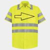 Men's High Visibility Safety Short Sleeve Work Shirt Thumbnail
