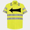 Men's High Visibility Safety Short Sleeve Work Shirt Thumbnail
